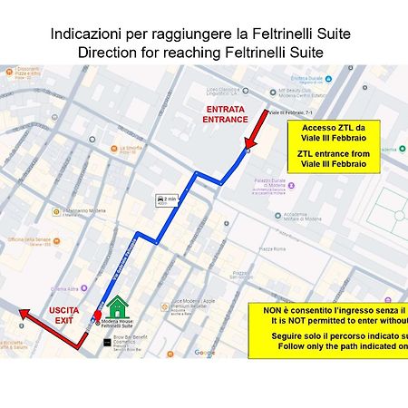 Feltrinelli Suite Модена Экстерьер фото