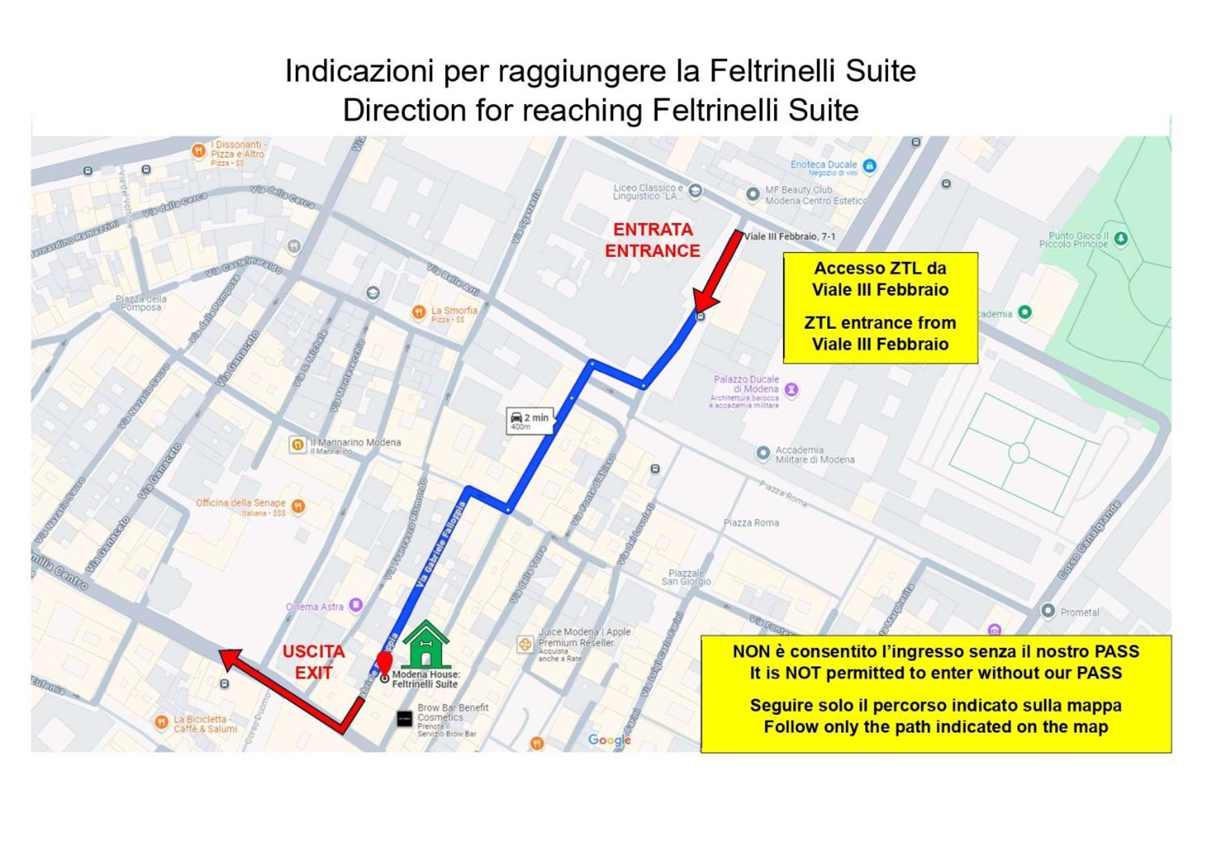 Feltrinelli Suite Модена Экстерьер фото